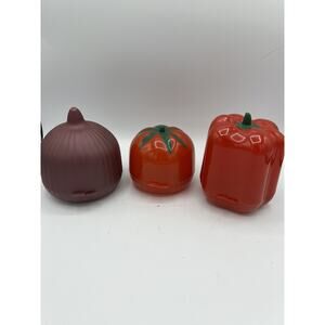 Onion, Bell Pepper and Tomato Saver Keepers Set Of 3